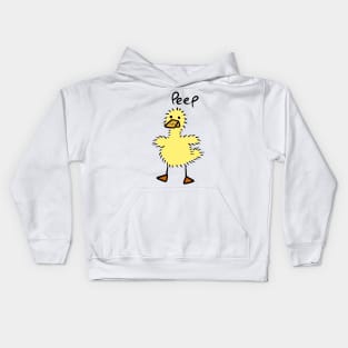 Peep Fuzzy Duckling Kids Hoodie